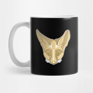 brown rappel fox face Mug